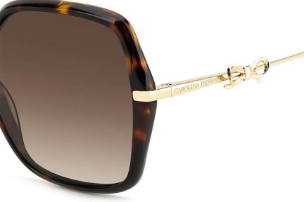 Ochelari de soare Carolina Herrera HER0217/S LVL/HA Pătrați Havana