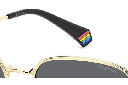 Sončna očala Polaroid PLD6214/S/X 2F7/M9 Polarized Pravokotna Zlata