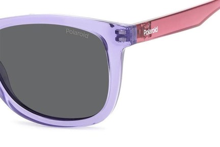 Слънчеви очила Polaroid Junior PLD8060/S 789/M9 Polarized Правоъгълни Виолетова