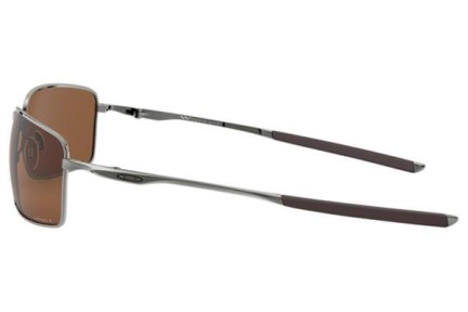 Ochelari de soare Oakley Square Wire OO4075-14 PRIZM Polarized Dreptunghiulari Argintii