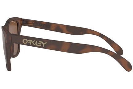 Okulary przeciwsłoneczne Oakley Frogskins OO9013-C5 PRIZM Kwadratowe Brązowe