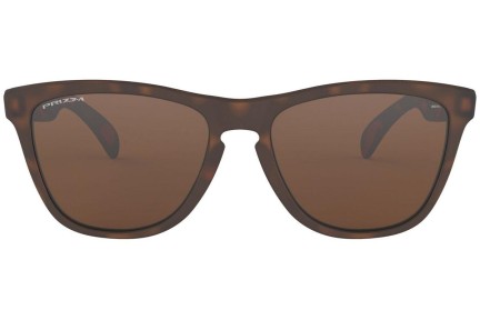 Okulary przeciwsłoneczne Oakley Frogskins OO9013-C5 PRIZM Kwadratowe Brązowe