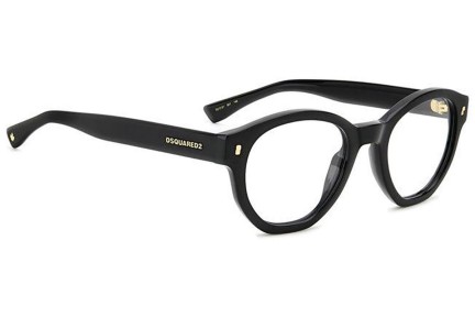 Okulary korekcyjne Dsquared2 D20131 807 Okrągłe Czarne