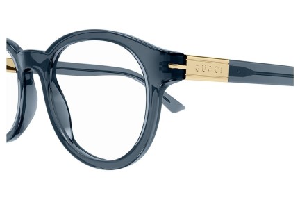 Okulary korekcyjne Gucci GG1503O 003 Okrągłe Niebieskie