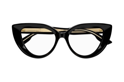 Okulary korekcyjne Gucci GG1530O 001 Kocie oczy Czarne
