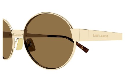 Okulary przeciwsłoneczne Saint Laurent SL692 004 Okrągłe Złote