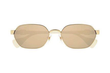 Okulary przeciwsłoneczne Gucci GG1593S 002 Owalne Złote