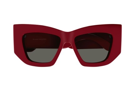 Okulary przeciwsłoneczne Alexander McQueen AM0448S 003 Kocie oczy Czerwone