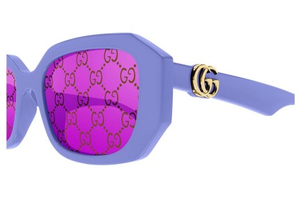 Okulary przeciwsłoneczne Gucci GG1535S 004 Prostokątne Fioletowe