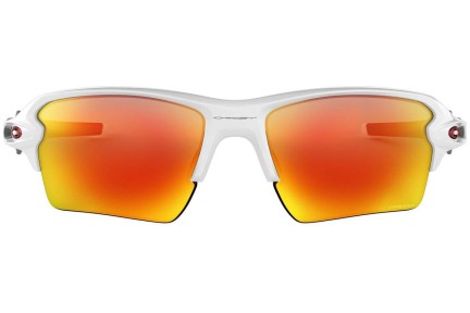 Okulary przeciwsłoneczne Oakley Flak 2.0 XL OO9188-93 PRIZM Prostokątne Białe