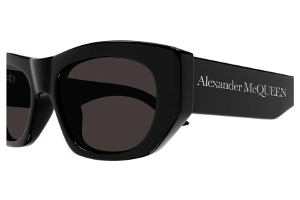 Sončna očala Alexander McQueen AM0450S 001 Pravokotna Črna