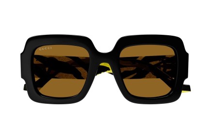Okulary przeciwsłoneczne Gucci GG1547S 004 Prostokątne Czarne