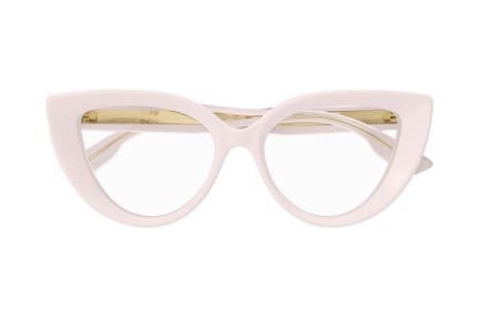 Okulary korekcyjne Gucci GG1530O 004 Kocie oczy Beżowe