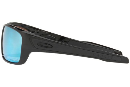 Okulary przeciwsłoneczne Oakley Turbine OO9263-14 PRIZM Polarized Prostokątne Czarne