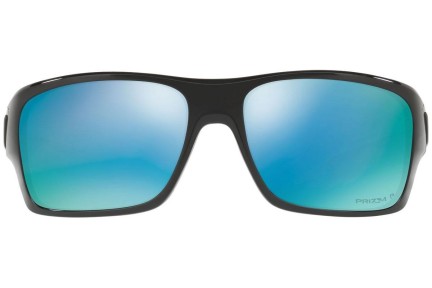 Okulary przeciwsłoneczne Oakley Turbine OO9263-14 PRIZM Polarized Prostokątne Czarne