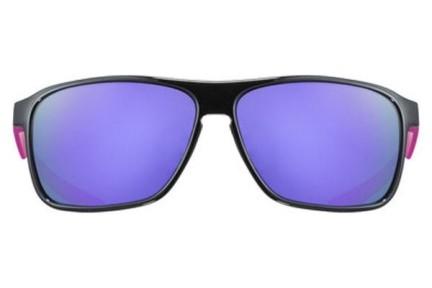 Okulary przeciwsłoneczne uvex lgl 33 pola Black / Pink Mat S3 Polarized Kwadratowe Czarne