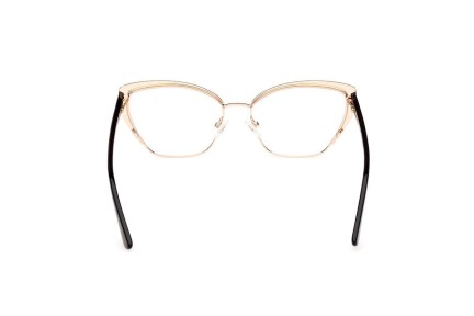 Okulary korekcyjne Guess GU50122 005 Kocie oczy Czarne