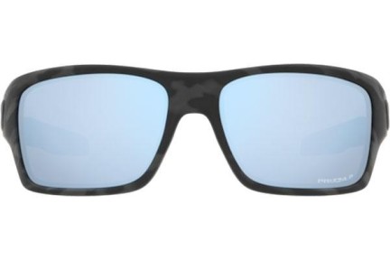 Okulary przeciwsłoneczne Oakley Turbine OO9263-64 Polarized Prostokątne Czarne