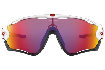 Okulary przeciwsłoneczne Oakley Jawbreaker OO9290-05 PRIZM Pojedyncze | Shield Białe