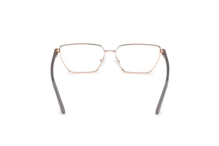 Okulary korekcyjne Guess GU50123 028 Prostokątne Złote