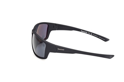 Okulary przeciwsłoneczne Timberland TB00003 02D Polarized Prostokątne Czarne
