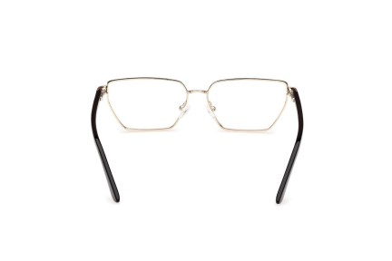 Okulary korekcyjne Guess GU50123 005 Prostokątne Złote