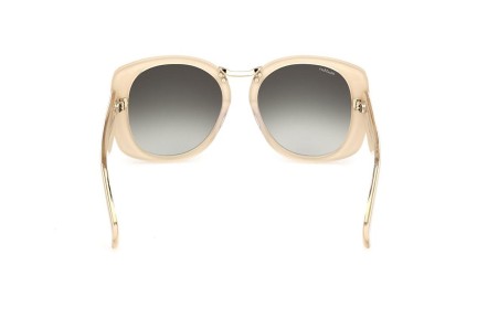 Ochelari de soare Max Mara MM0092 25P Rotunzi Bej