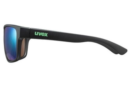Okulary przeciwsłoneczne uvex lgl 36 colorvision Black Mat S3 Kwadratowe Czarne