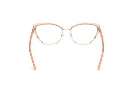 Okulary korekcyjne Guess GU50122 074 Kocie oczy Różowe