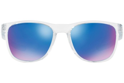 Okulary przeciwsłoneczne Oakley Trillbe X OO9340-05 Polarized Kwadratowe Przezroczyste