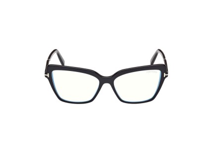 szemüvegeinket Tom Ford FT5948-B 001 Cat Eye Fekete