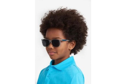 Ochelari de soare Polaroid Junior PLD8058/S KB7/M9 Polarized Dreptunghiulari Gri