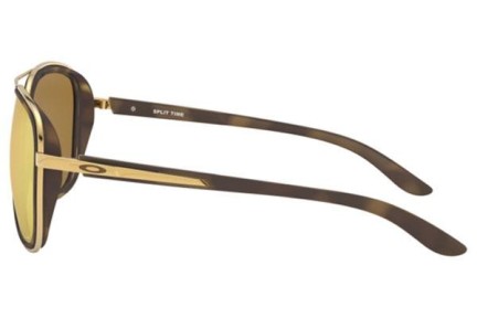 Okulary przeciwsłoneczne Oakley Split Time OO4129-14 PRIZM Polarized Pilotki (Aviator) Brązowe
