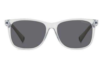 Ochelari de soare Polaroid Junior PLD8058/S KB7/M9 Polarized Dreptunghiulari Gri