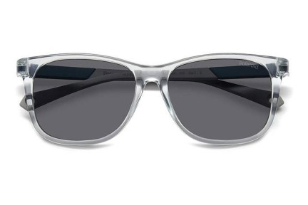 Ochelari de soare Polaroid Junior PLD8058/S KB7/M9 Polarized Dreptunghiulari Gri