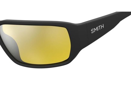 Okulary przeciwsłoneczne Smith HOOKSET 003/L5 Polarized Prostokątne Czarne