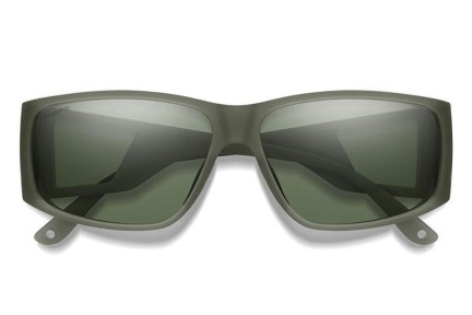 Слънчеви очила Smith MONROEPEAK B59/L7 Polarized Правоъгълни Зелена