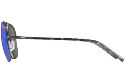 Okulary przeciwsłoneczne uvex lgl 40 Gun Mat S3 Pilotki (Aviator) Szare