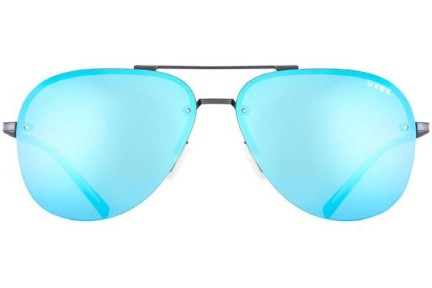 Okulary przeciwsłoneczne uvex lgl 40 Gun Mat S3 Pilotki (Aviator) Szare