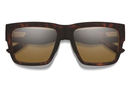 Okulary przeciwsłoneczne Smith LINEUP N9P/L5 Polarized Prostokątne Havana