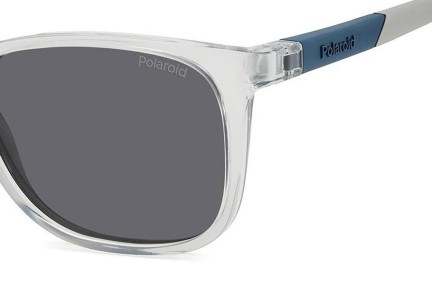 Ochelari de soare Polaroid Junior PLD8058/S KB7/M9 Polarized Dreptunghiulari Gri