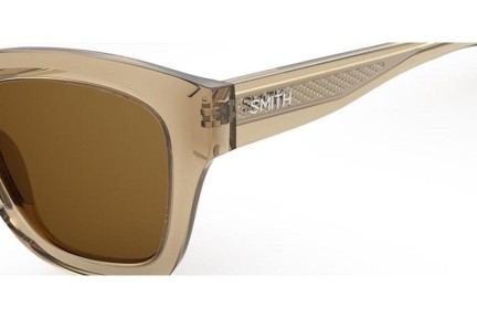 Okulary przeciwsłoneczne Smith SWAY HAM/L5 Polarized Prostokątne Beżowe