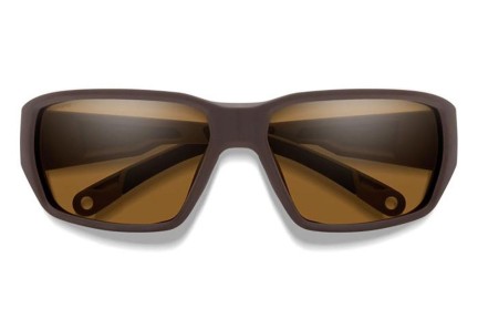 Ochelari de soare Smith HOOKSET 79U/L5 Polarized Dreptunghiulari Maro