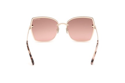 Okulary przeciwsłoneczne Tom Ford FT1107 28U Kwadratowe Złote