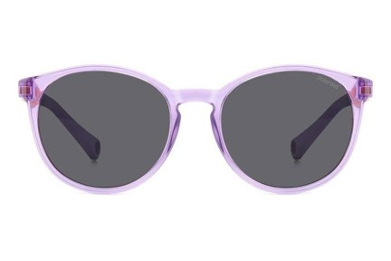 Слънчеви очила Polaroid Junior PLD8059/S 789/M9 Polarized Заоблени Виолетова