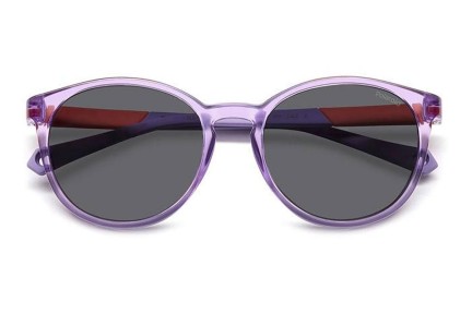 Слънчеви очила Polaroid Junior PLD8059/S 789/M9 Polarized Заоблени Виолетова