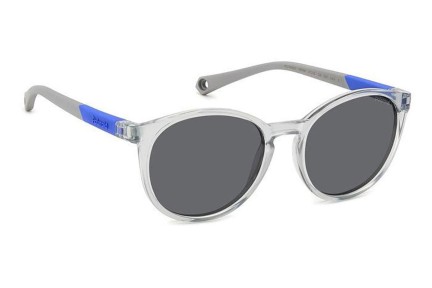 Слънчеви очила Polaroid Junior PLD8059/S KB7/M9 Polarized Заоблени Сива