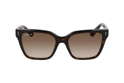 Okulary przeciwsłoneczne Lacoste L6022S 230 Prostokątne Havana