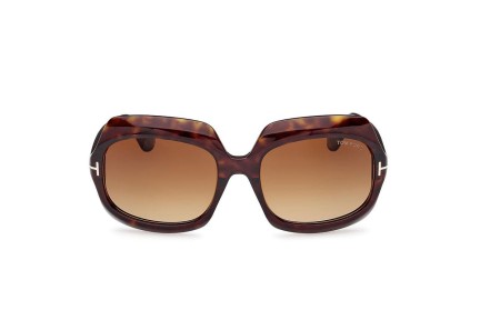 Ochelari de soare Tom Ford FT1155 52F Browline Havana