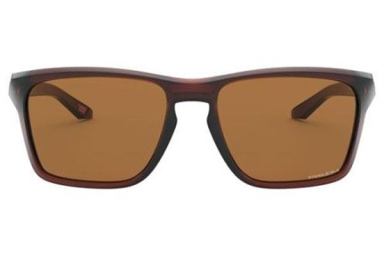 Okulary przeciwsłoneczne Oakley Sylas OO9448-02 Prostokątne Brązowe